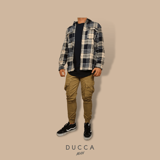 Pantalón Cargo Beige - DUCCA Pantalones Cargo 38 DUCCA