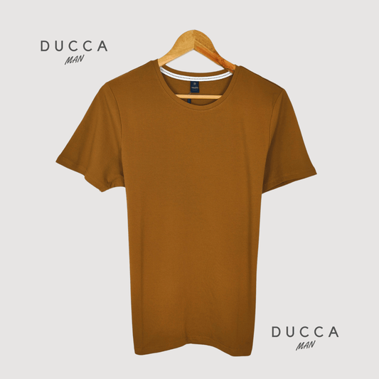 Camiseta Basica de Piqué - DUCCA Camisetas de Manga Corta Beige / S DUCCA