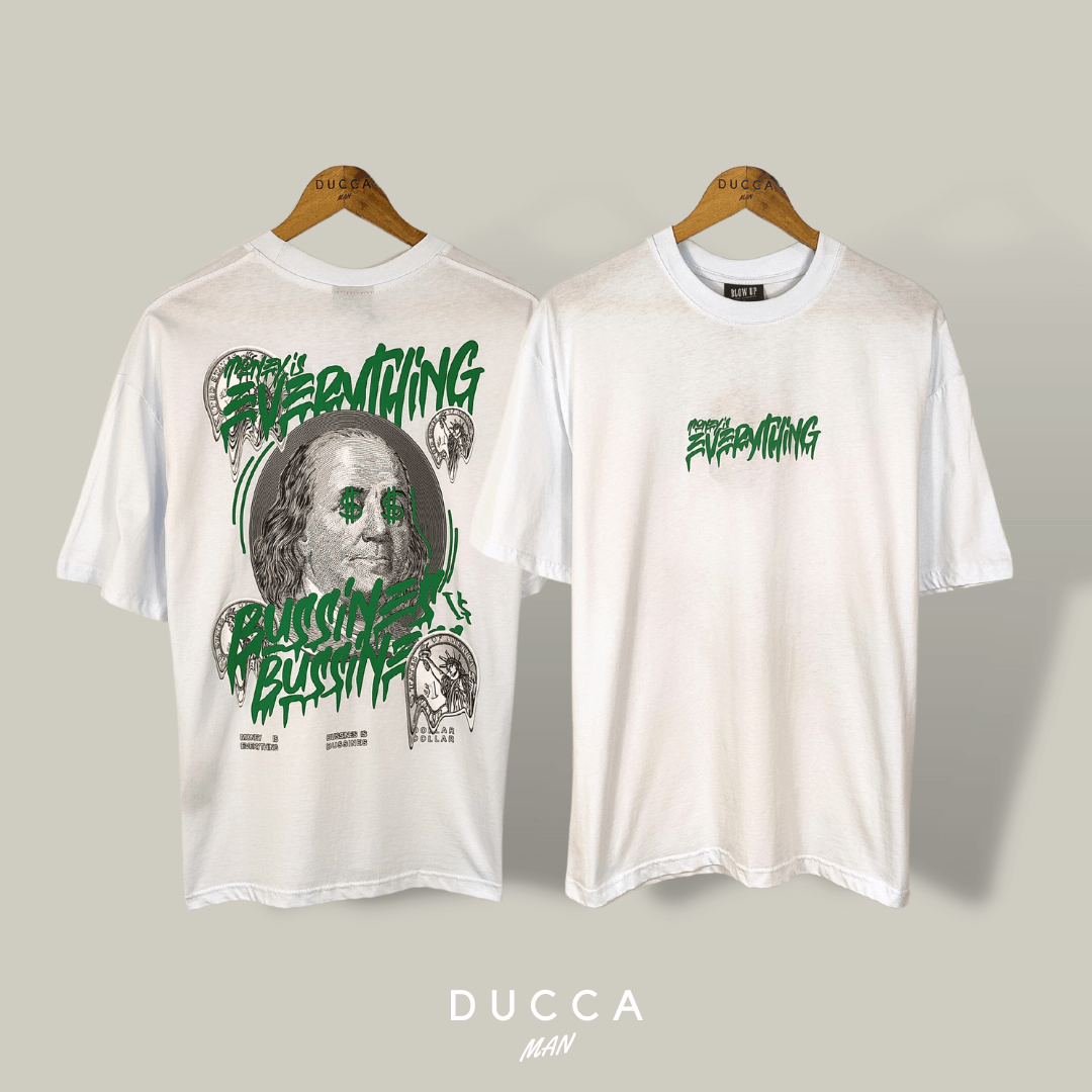 Camiseta Oversized Money is Everything - DUCCA S DUCCA