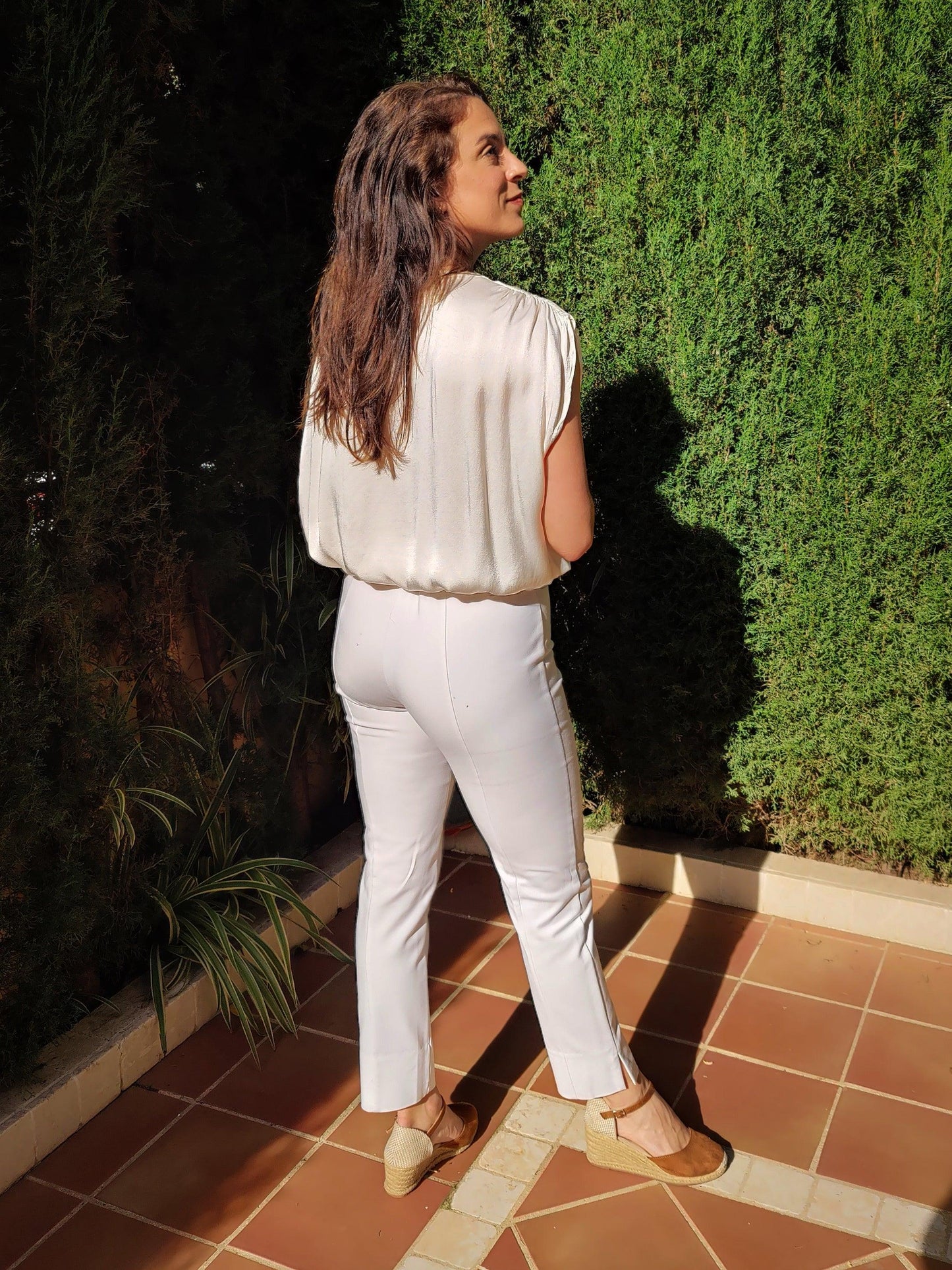 Blusa Elegancia Beige Sin Mangas - DUCCA Default Title DUCCA