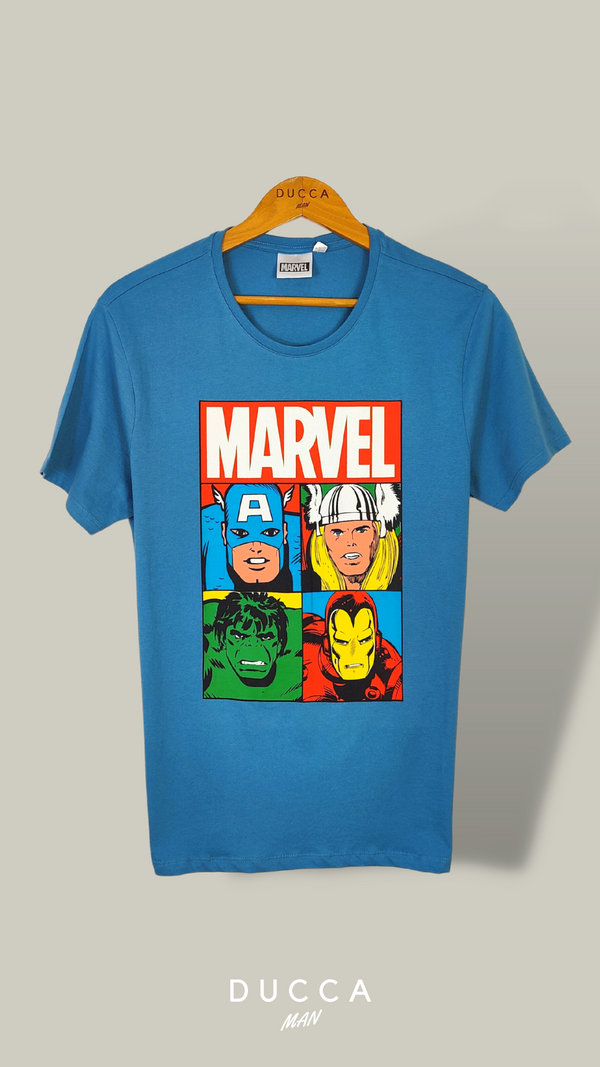 Camiseta Marvel Vengadores Celeste