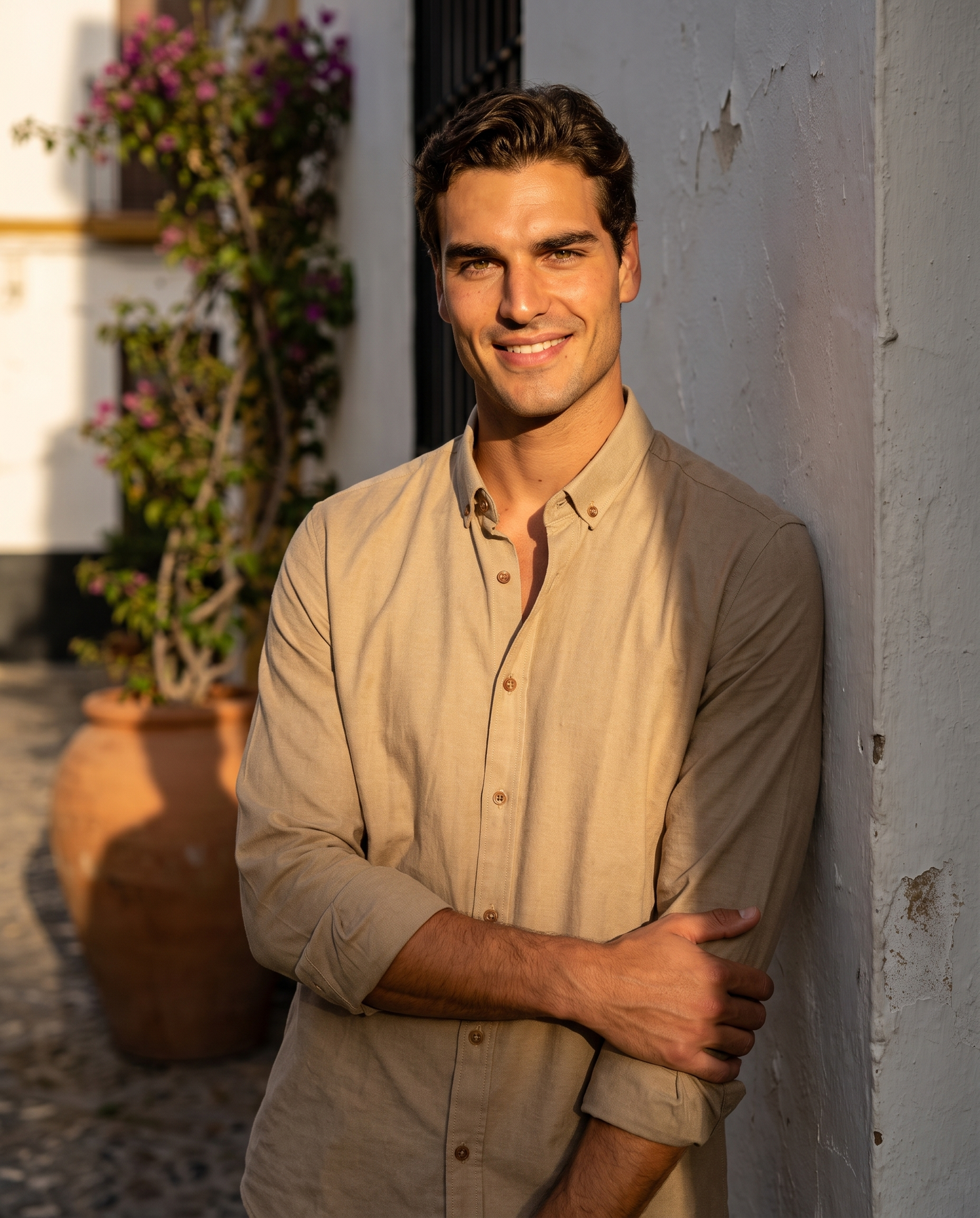 Camisa Beige Caqui