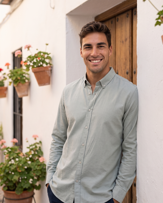 Camisa Gris Verdoso