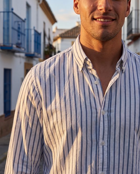 Camisa Rayas Marina