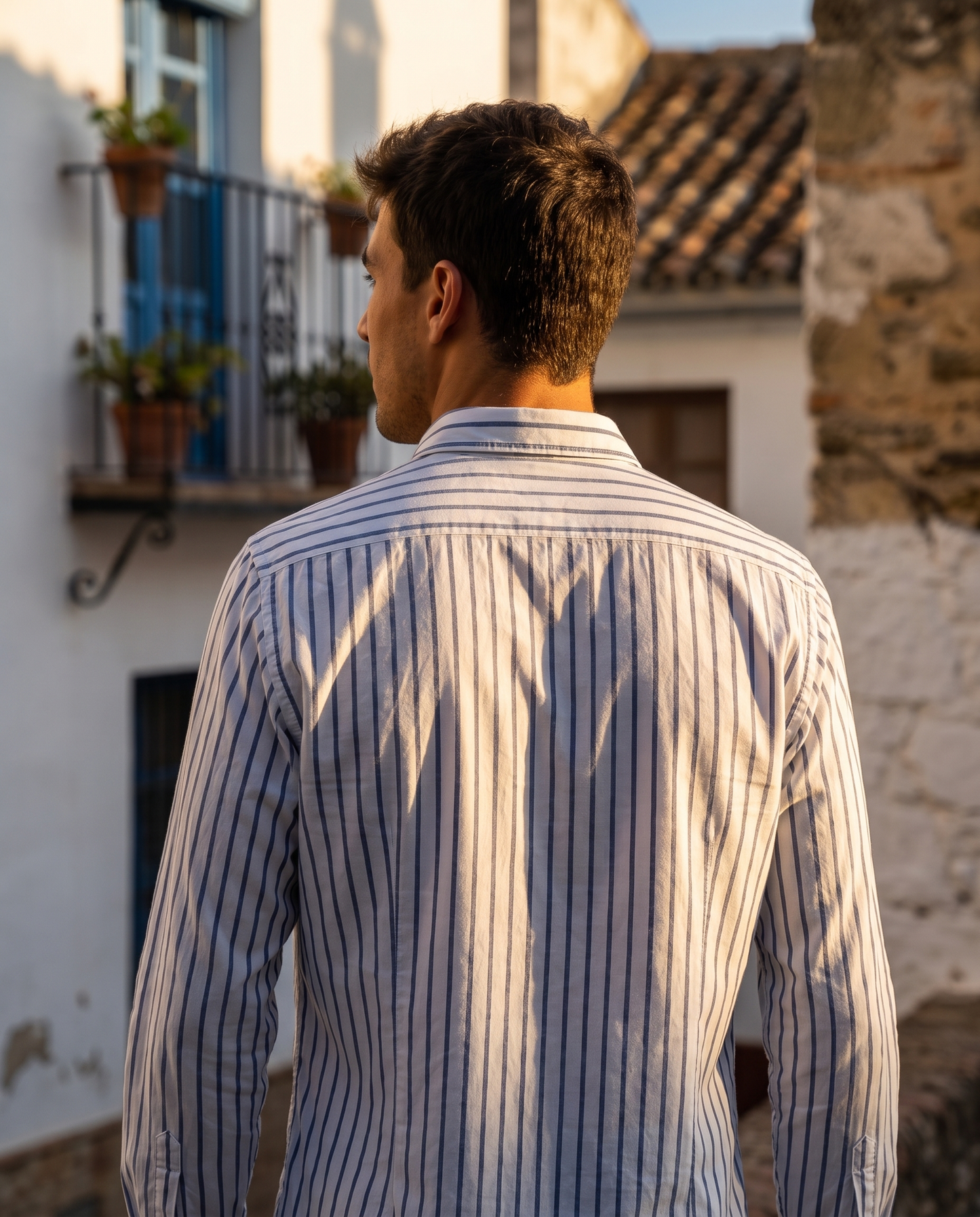 Camisa Rayas Marina