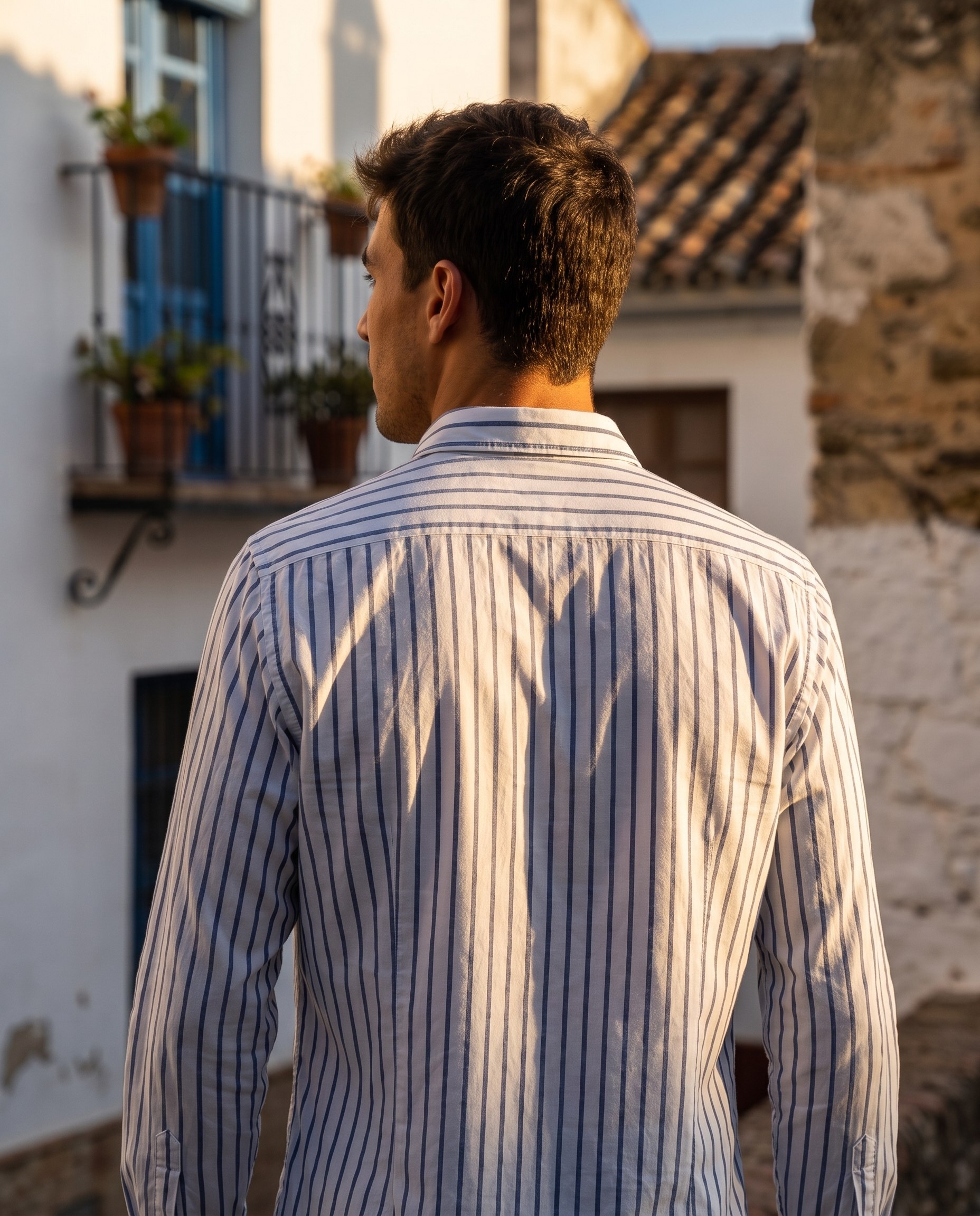 Camisa Rayas Marina