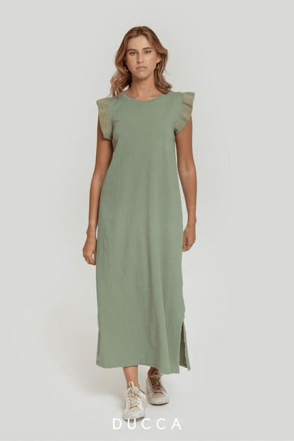 Vestido Eleganza Effortless Verde - DUCCA