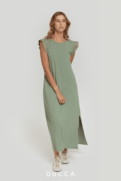 Vestido Eleganza Effortless Verde - DUCCA