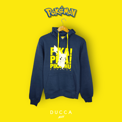 Sudadera White Pikachu - DUCCA Sudaderas Hombre S DUCCA