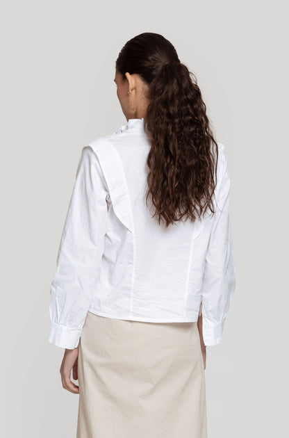 Camisa Aura Cropped Blanco