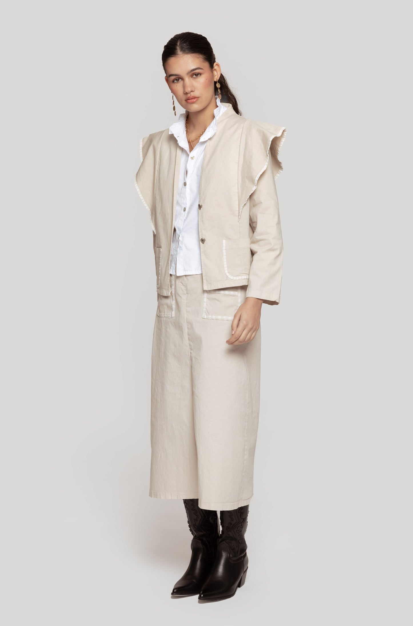 Chaqueta Albora Elegante Beige