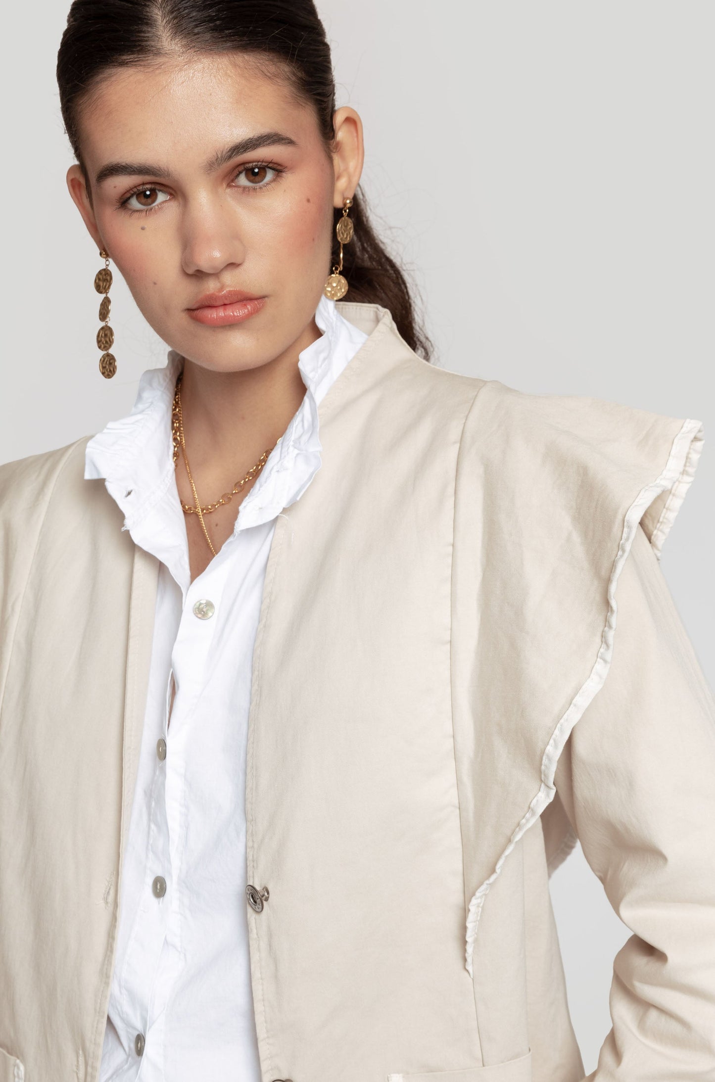 Chaqueta Albora Elegante Beige