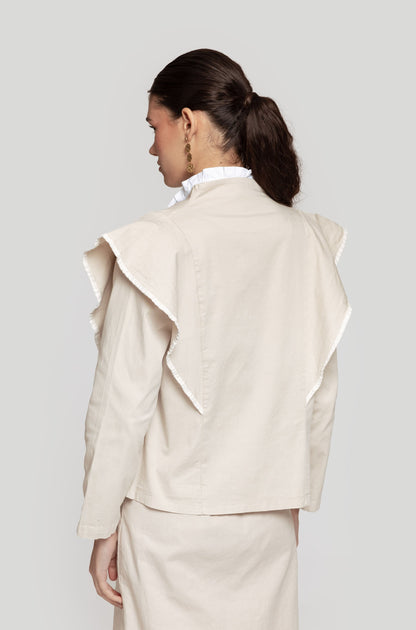 Chaqueta Albora Elegante Beige