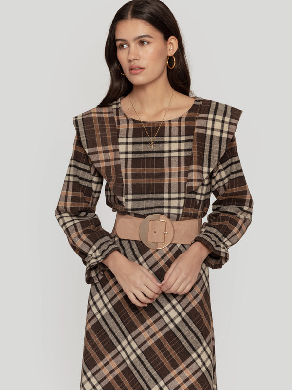 Blusa Cuadros Vintage