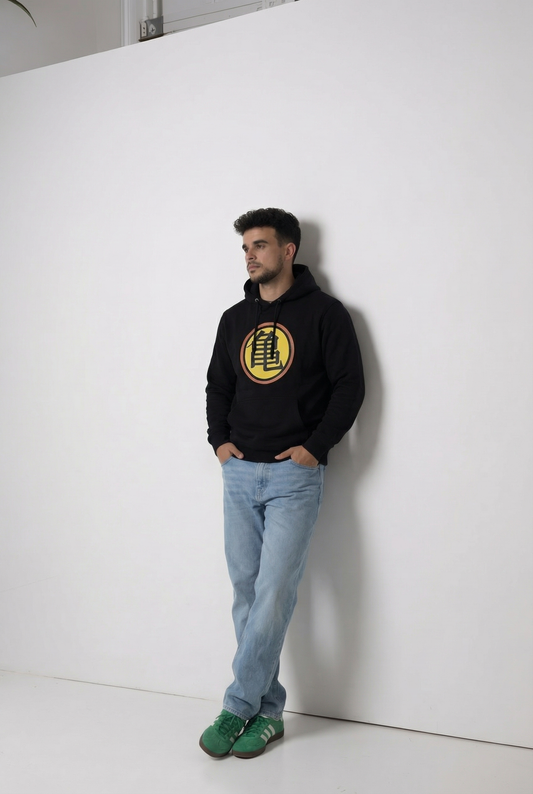 Sudadera Premium Dragon Ball - Símbolo Kame Negro