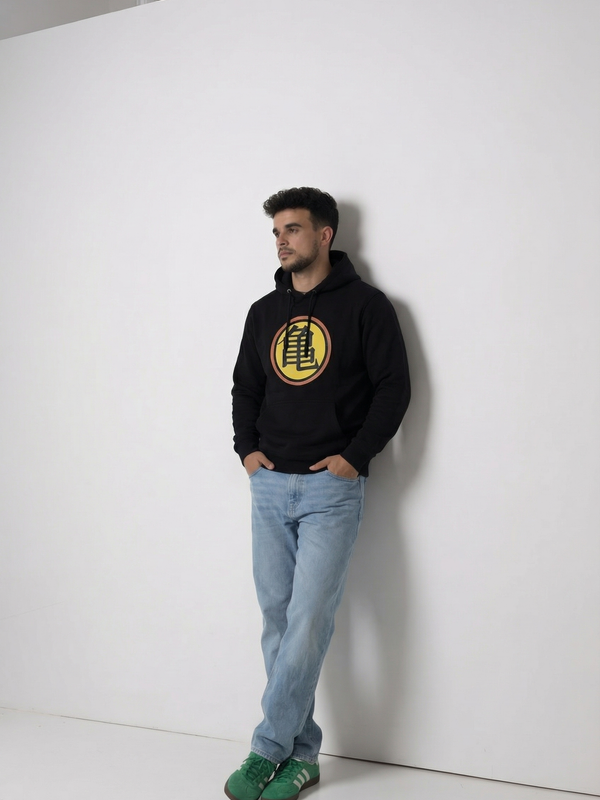 Sudadera Premium Dragon Ball - Símbolo Kame Negro