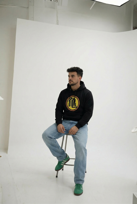 Sudadera Premium Dragon Ball - Símbolo Kame Negro