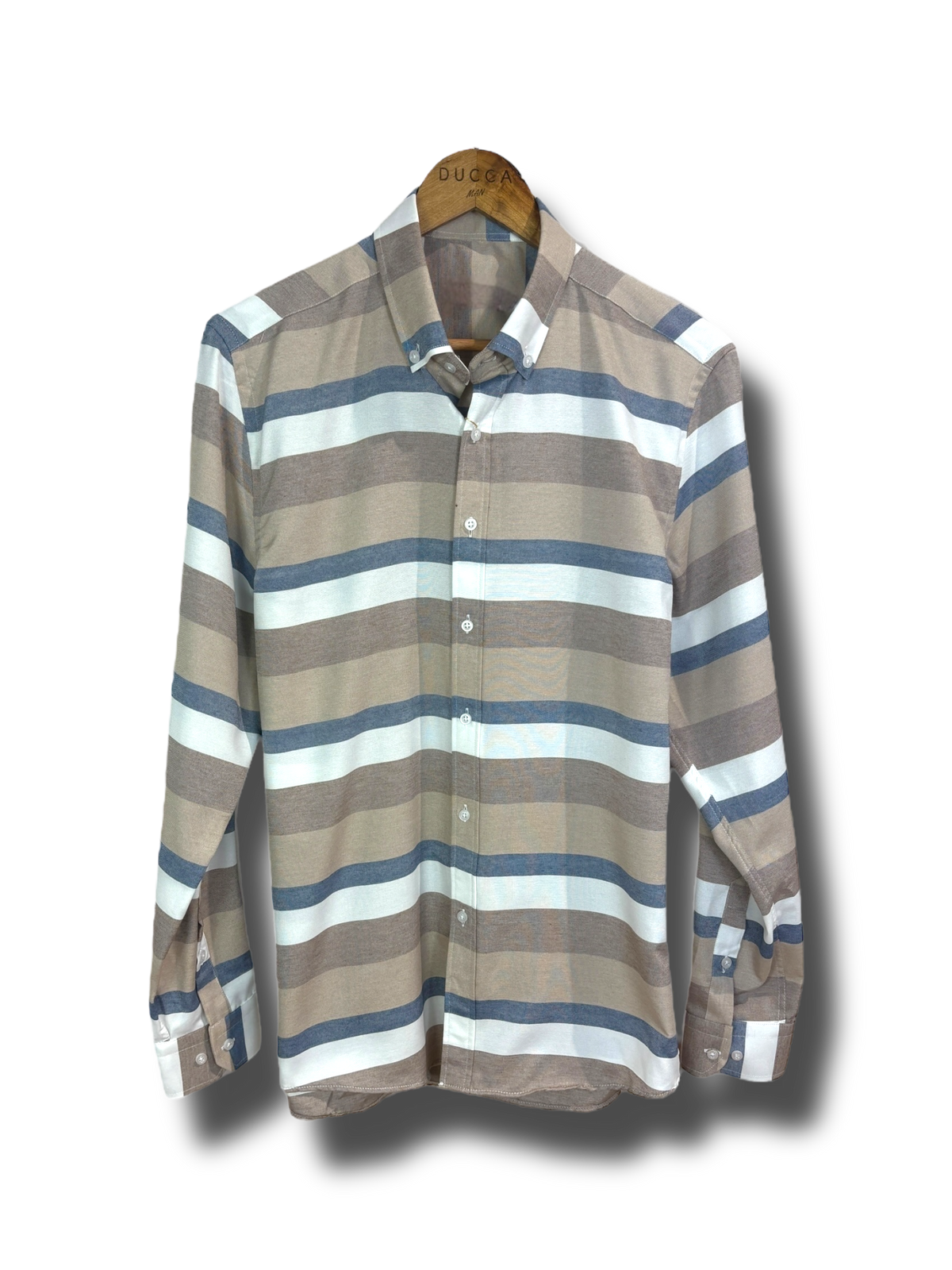 Camisa Capitán Stripe Marron