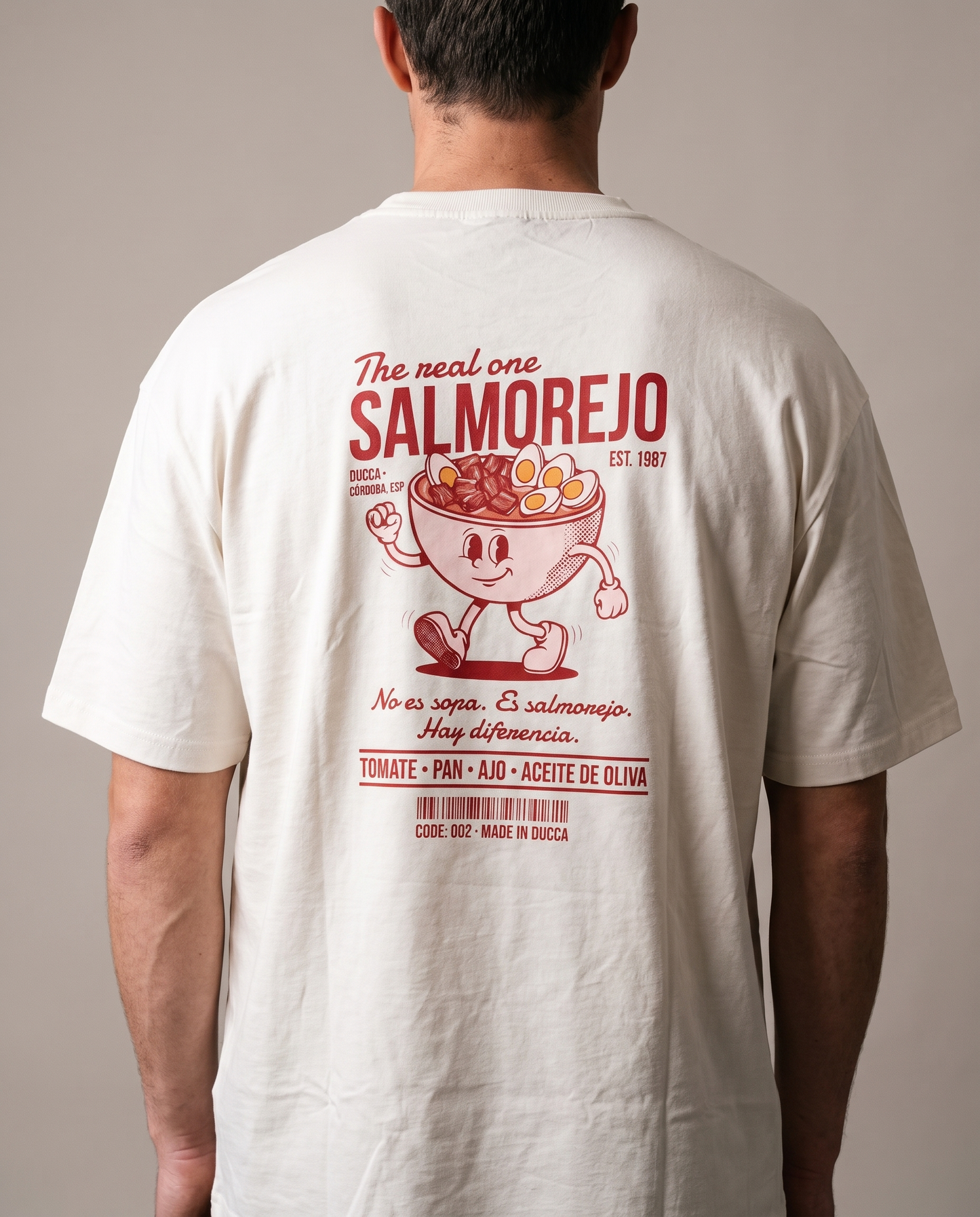 Camiseta Oversized Salmorejo – DUCCA