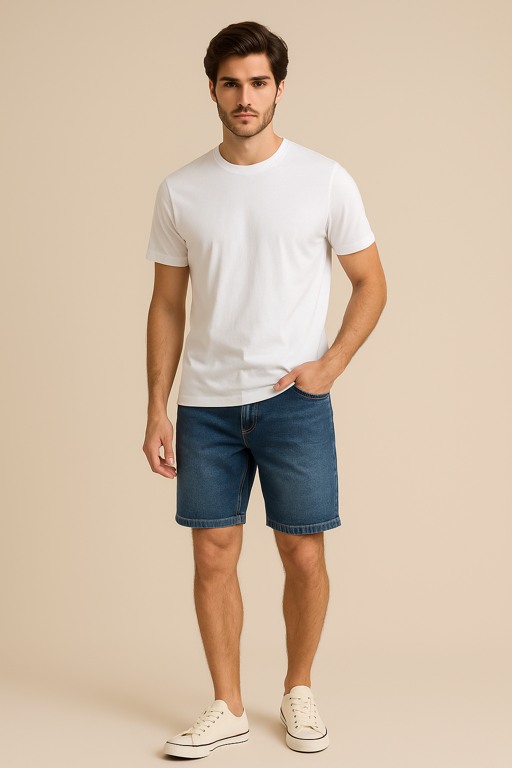 Camiseta Básica de Algodón
