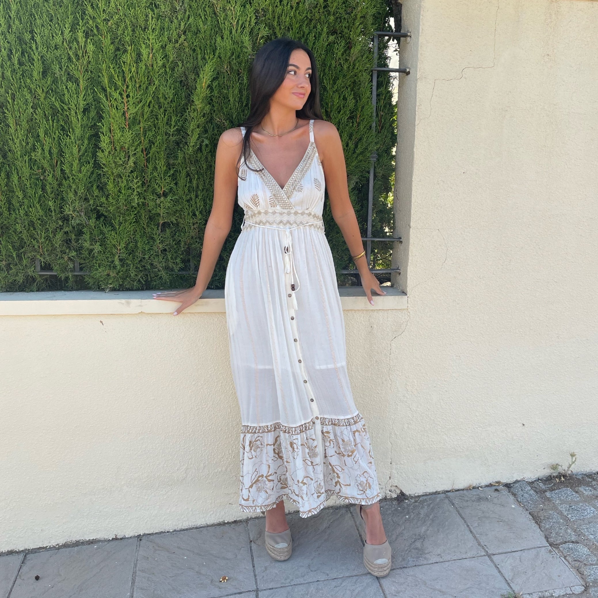 Vestido Oro Blanco