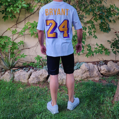 Camiseta Oversized Lakers Blanco - DUCCA