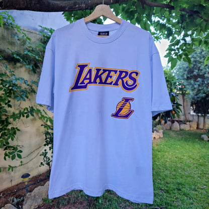 Camiseta Oversized Lakers Blanco - DUCCA