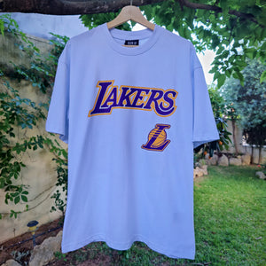 Camiseta Oversized Lakers Blanco