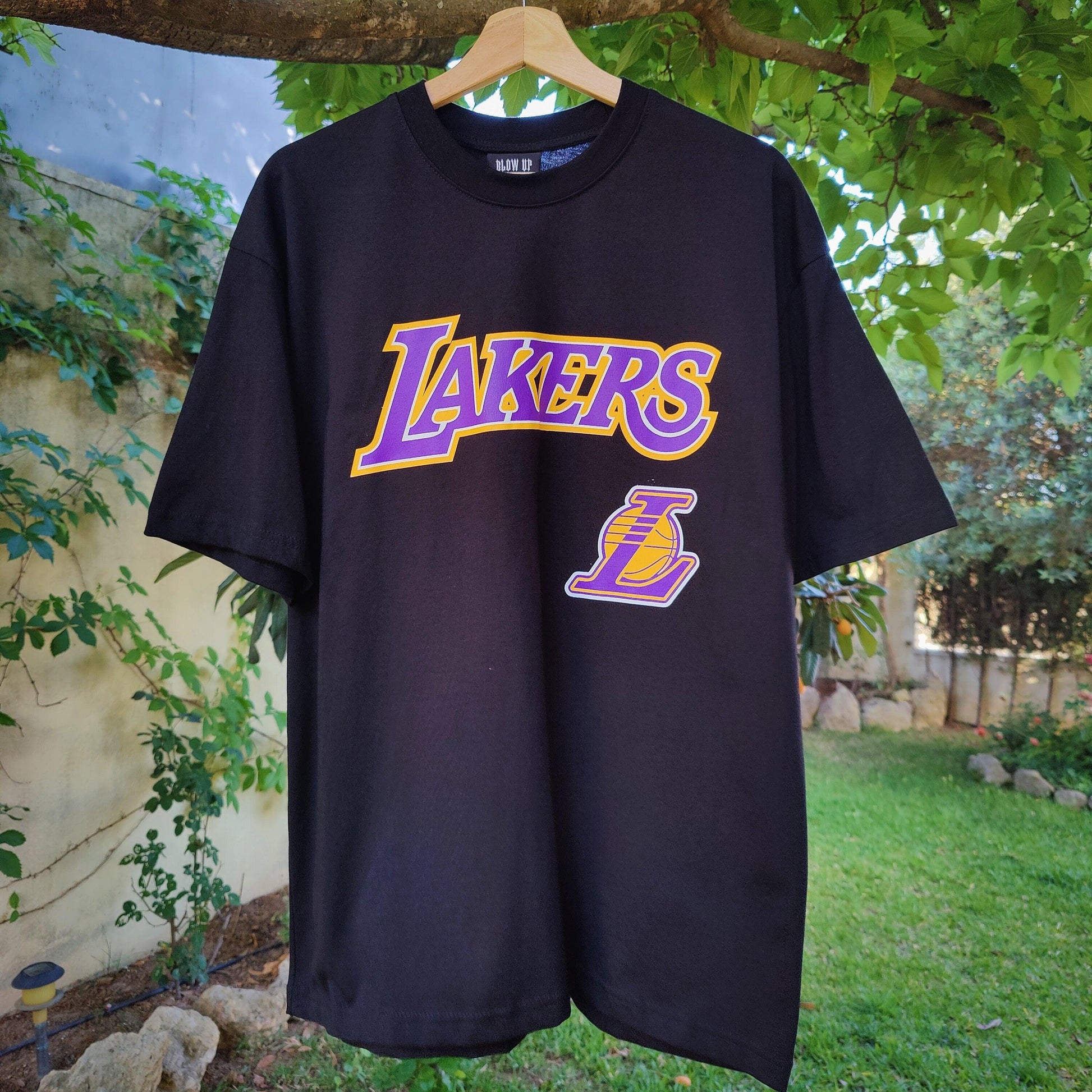 Camiseta Oversized Lakers Negro - DUCCA