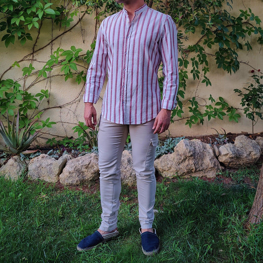 Camisa Mao Brick Stripe - DUCCA