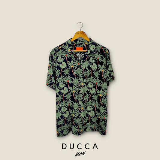 Camisa Hawaiana Banana Blackout - DUCCA