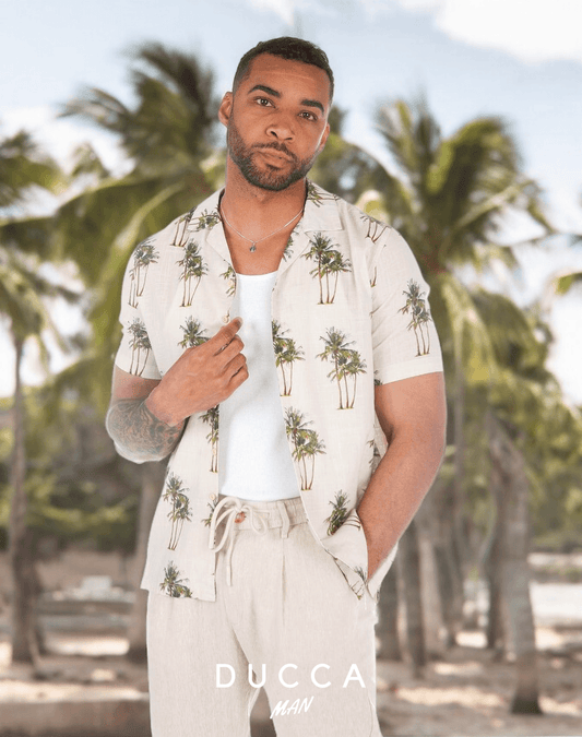 Camisa Hawaiana Isla Marfil - DUCCA