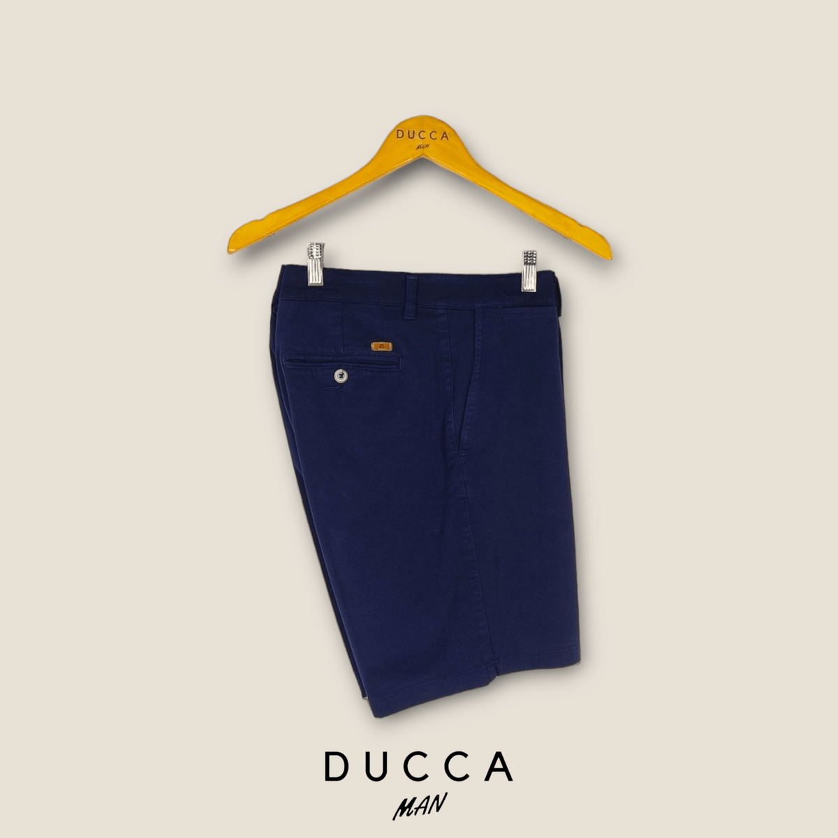 Pantalón Chino Corto - DUCCA Pantalones Cortos Beige / 38 DUCCA