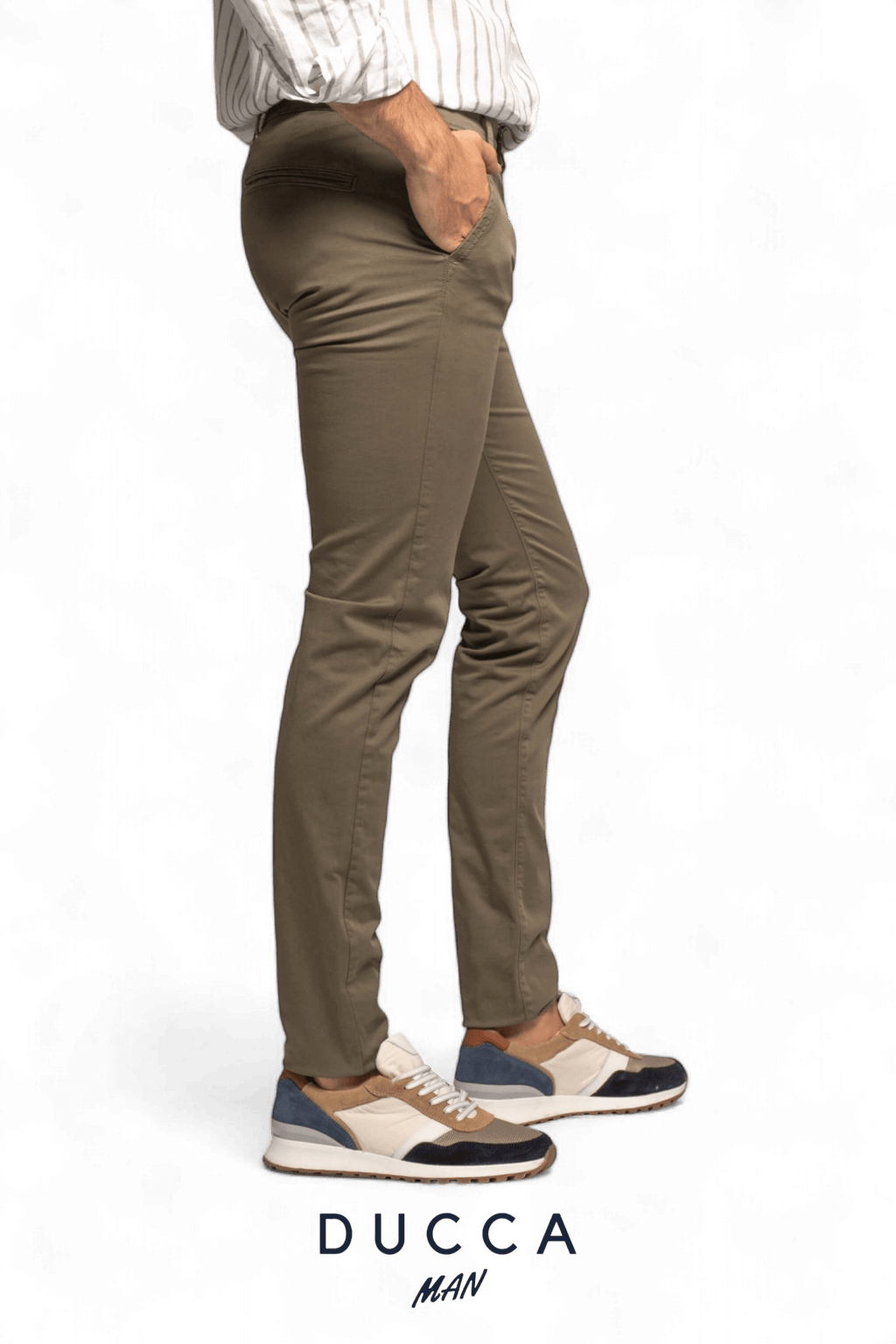 Pantalón Chino French Bulldog - DUCCA Pantalones Hombre 36 / Negro DUCCA