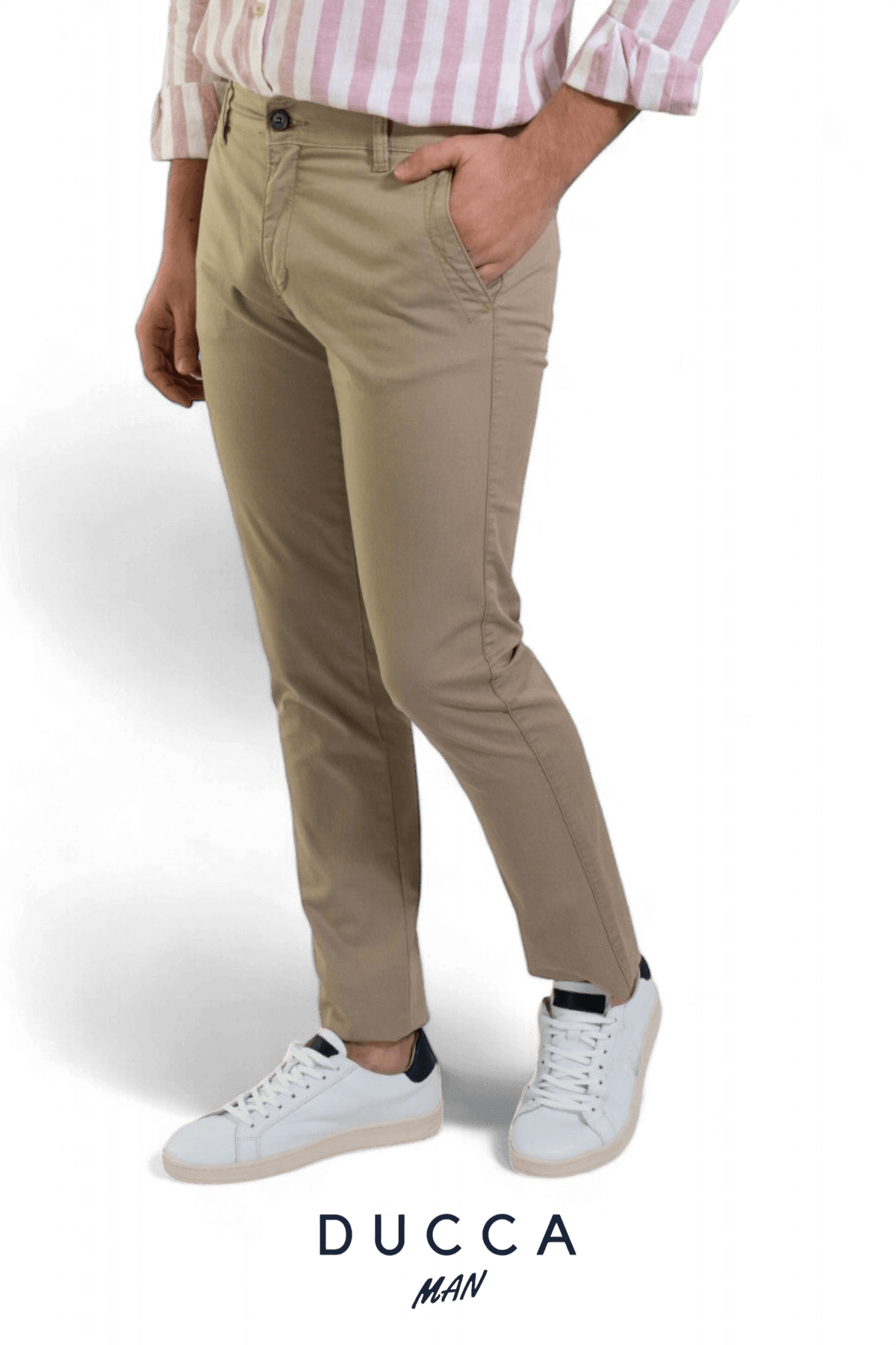 Pantalón Chino French Bulldog - DUCCA Pantalones Hombre 36 / Negro DUCCA