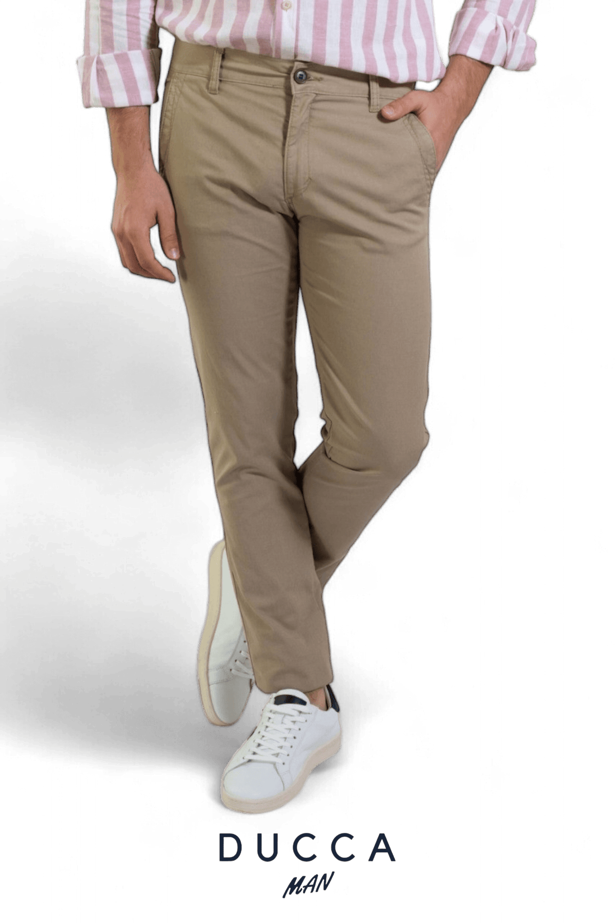 Pantalón Chino French Bulldog - DUCCA Pantalones Hombre 36 / Negro DUCCA