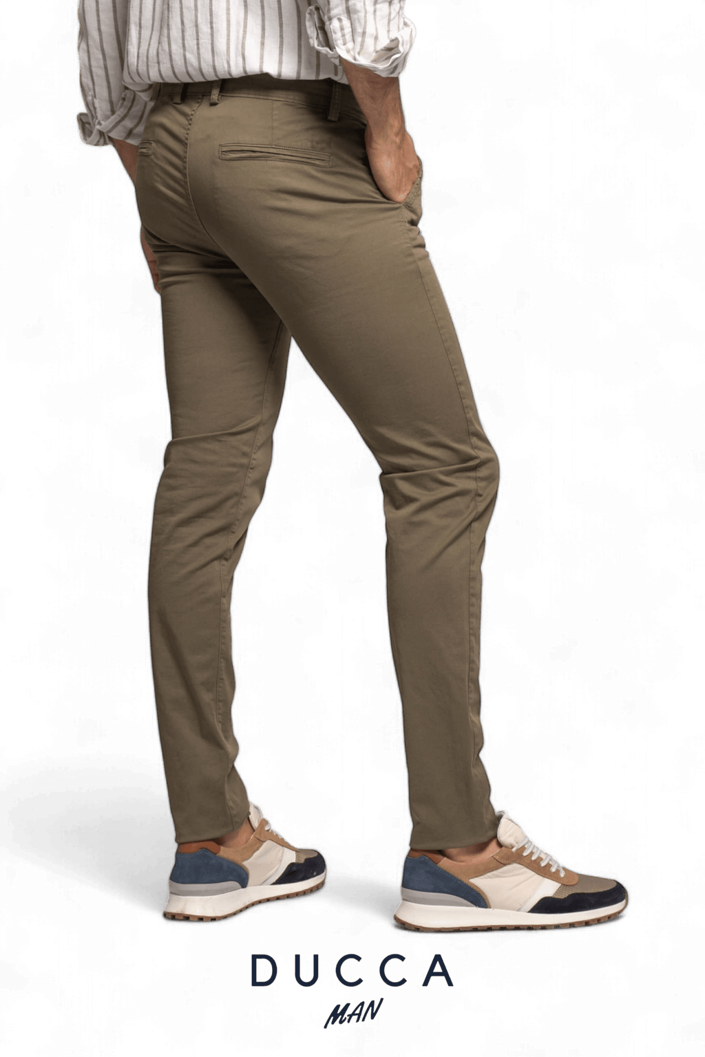 Pantalón Chino French Bulldog - DUCCA Pantalones Hombre 36 / Negro DUCCA
