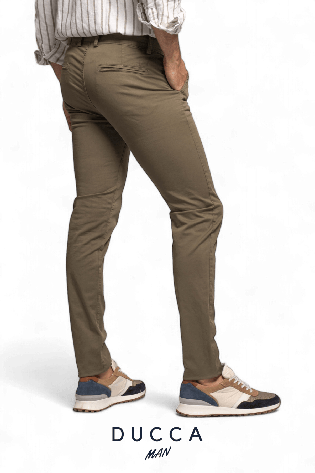 Pantalón Chino French Bulldog - DUCCA Pantalones Hombre 36 / Negro DUCCA