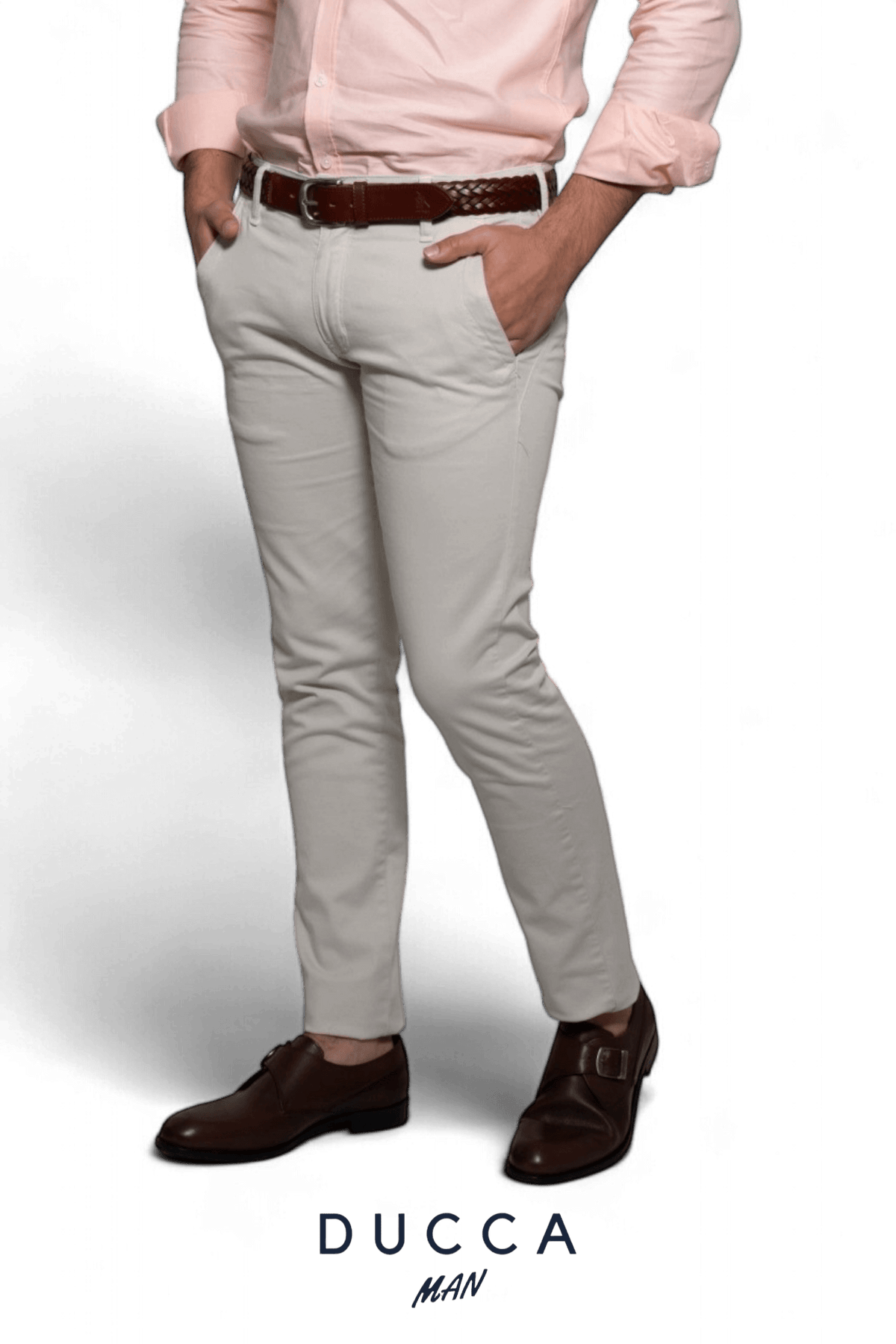 Pantalón Chino French Bulldog - DUCCA Pantalones Hombre 36 / Negro DUCCA