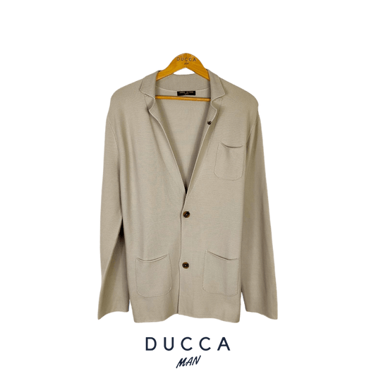 Cárdigan Confort en Punto - DUCCA Chaquetas Hombre S / Beige DUCCA