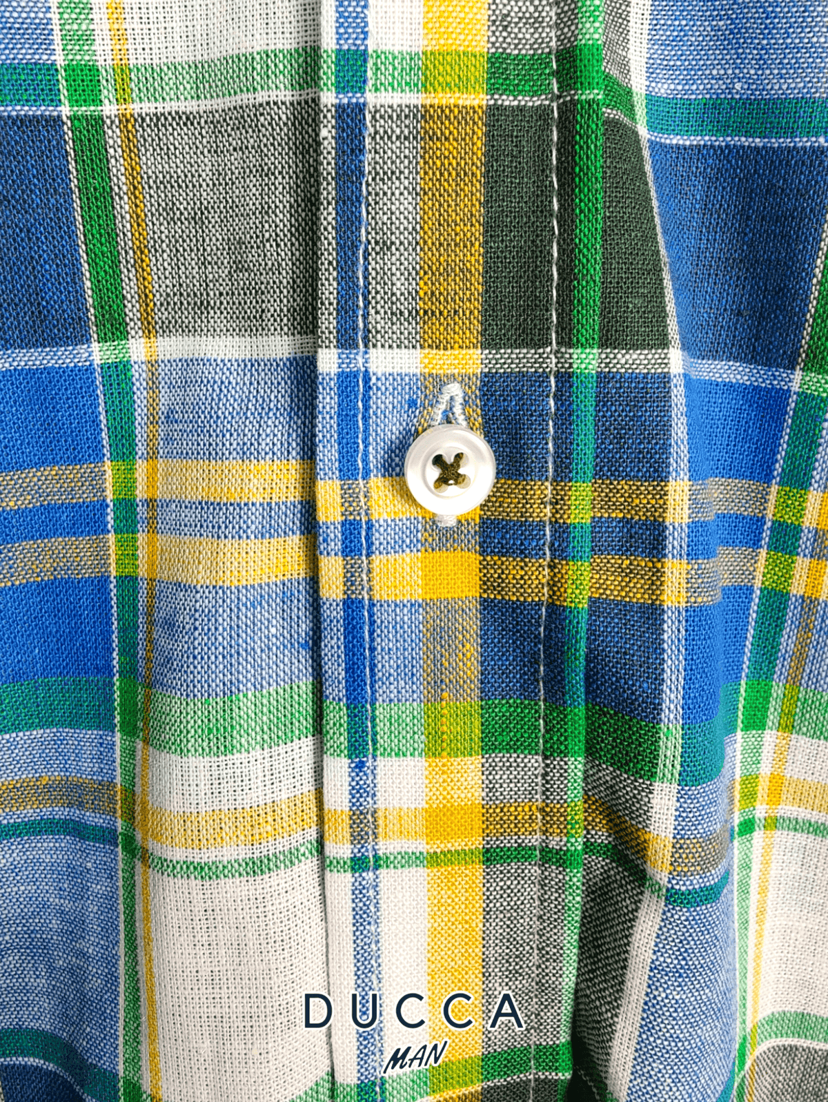 Camisa Cuadro Mediterráneo - DUCCA Camisas Hombre 40 DUCCA