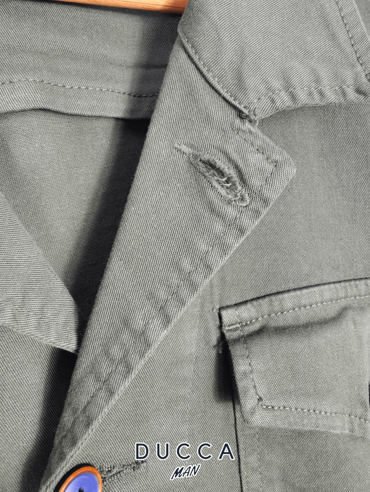Sobrecamisa Cuatro Cierres Verde Caqui - DUCCA Sobrecamisas Hombre M DUCCA