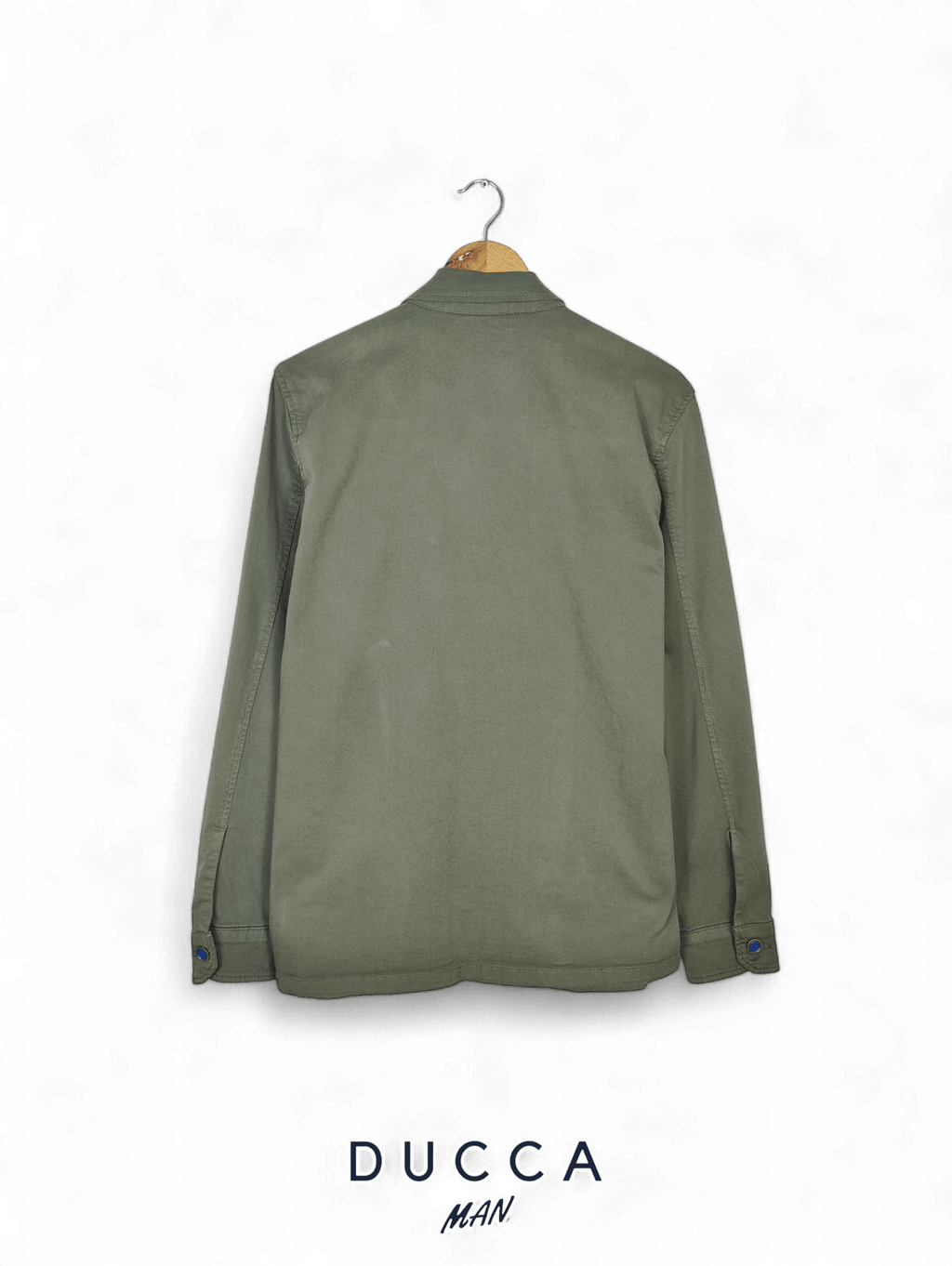 Sobrecamisa Cuatro Cierres Verde Caqui - DUCCA Sobrecamisas Hombre M DUCCA