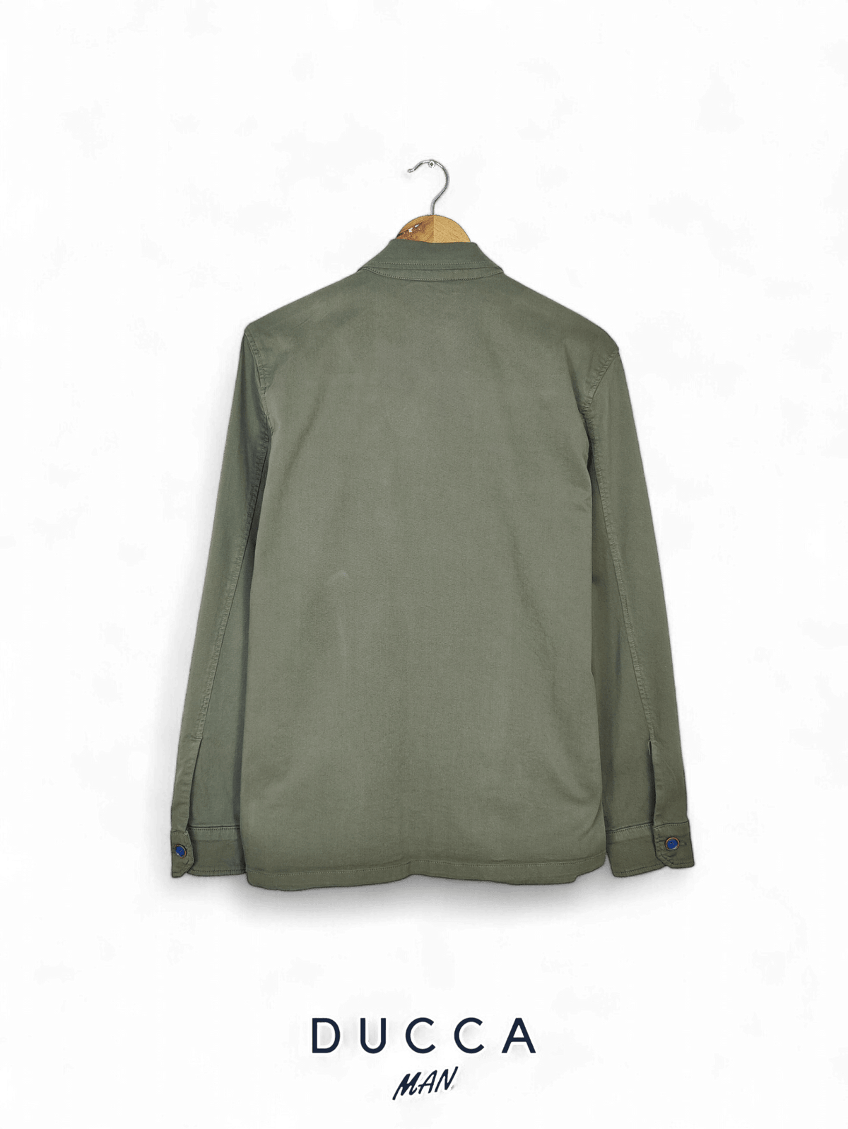 Sobrecamisa Cuatro Cierres Verde Caqui - DUCCA Sobrecamisas Hombre M DUCCA