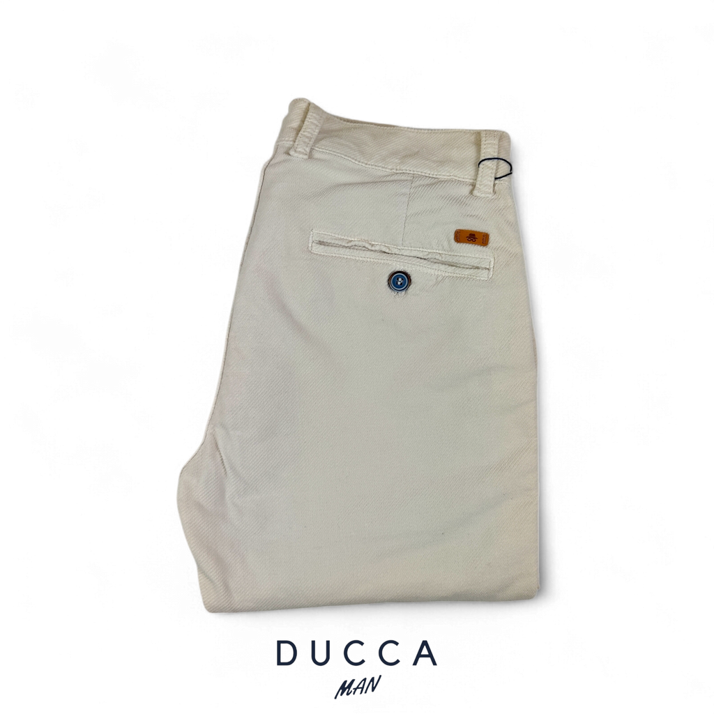 Pantalón Chino Pana Diagonal - DUCCA 38 / Blanco Roto DUCCA