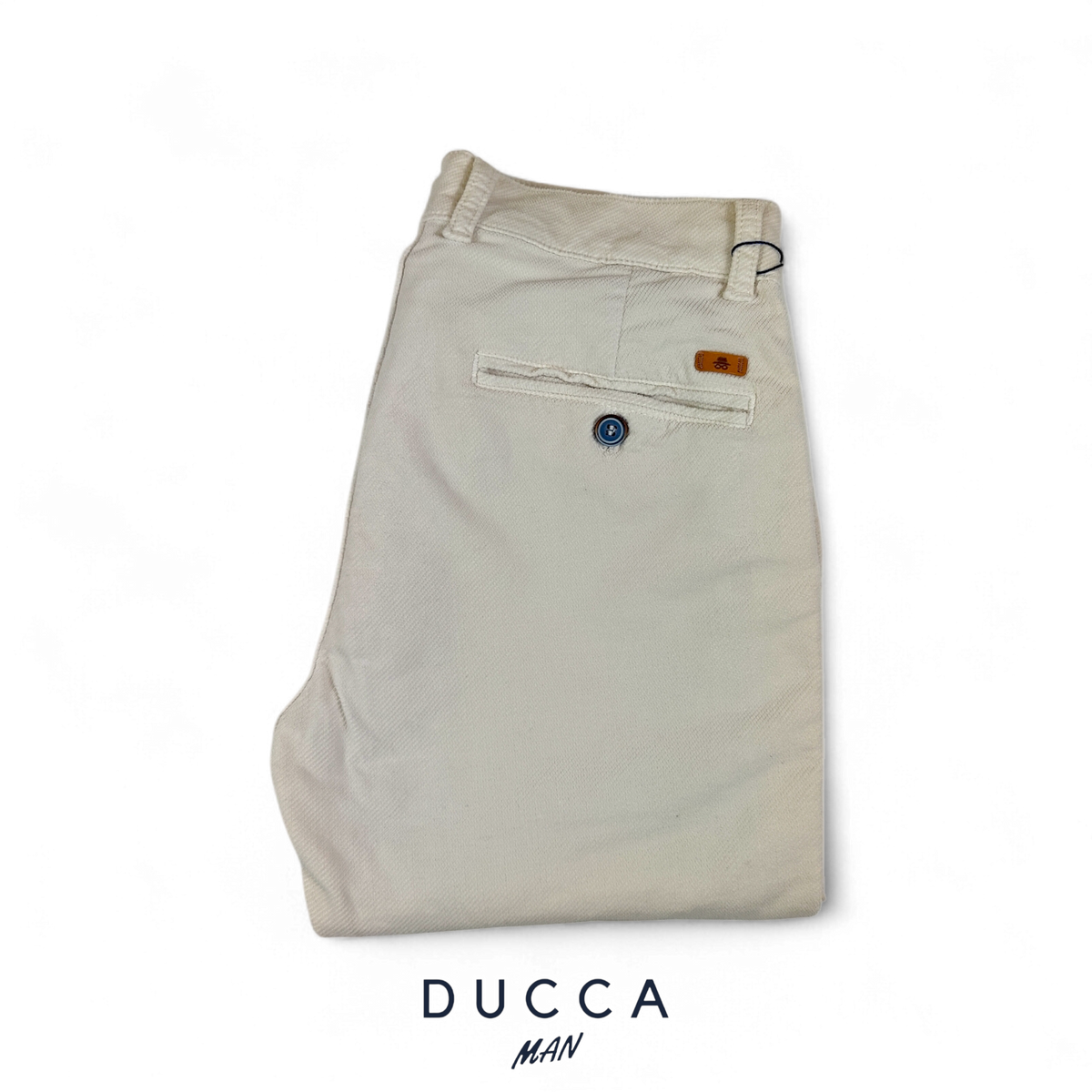 Pantalón Chino Pana Diagonal - DUCCA 38 / Blanco Roto DUCCA