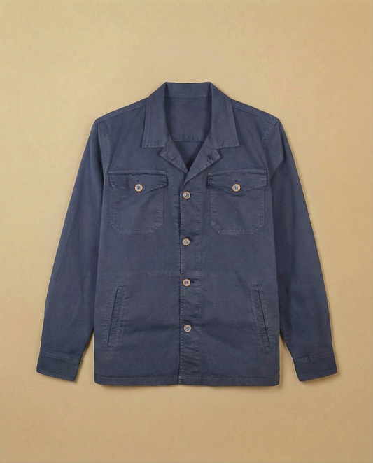 Sobrecamisa Cuatro Cierres Marino