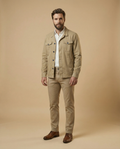 Sobrecamisa Cuatro Cierres Beige