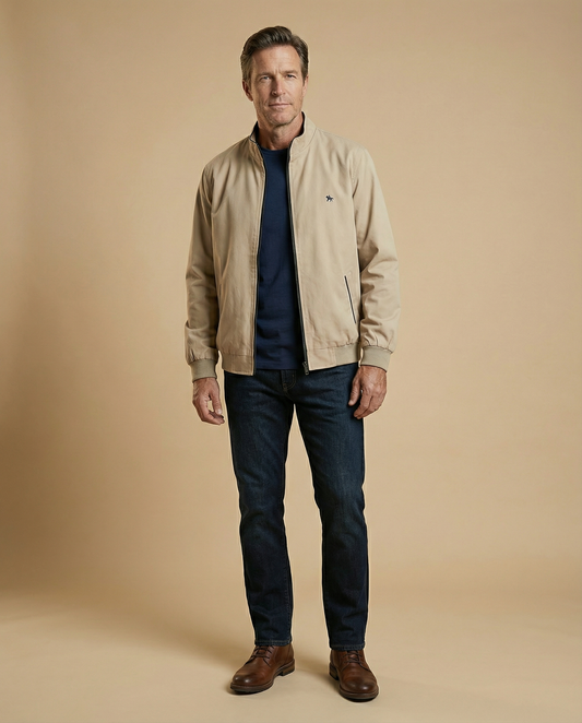 Bomber Esencia Ibérica Beige - Hecha en España