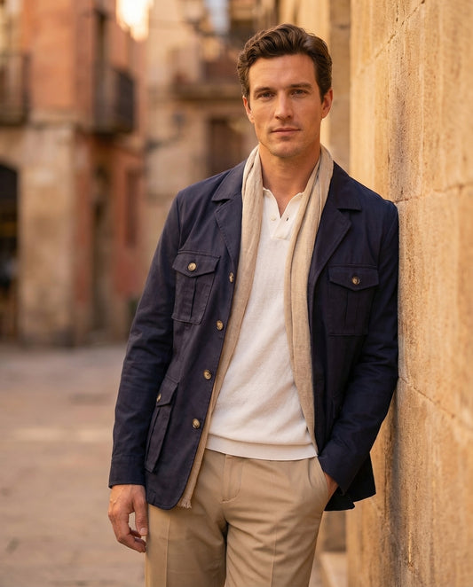 Chaqueta Sahara Marino